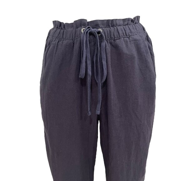 Solstice S Pull-On Jogger Pants Linen Blend Casual Chic Minimalist Versatile NWT - Picture 9 of 10